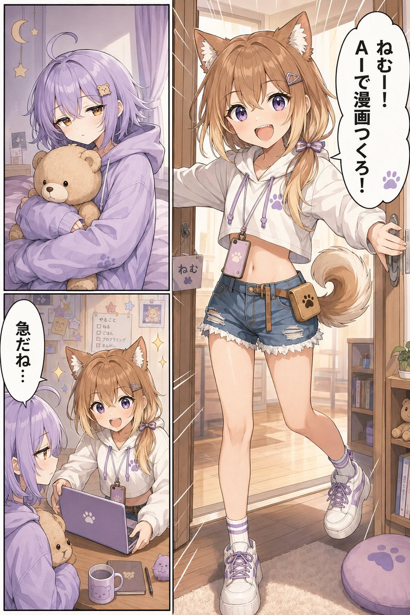 Página de Cómic de Lección de Manga AI Linda (1/4)