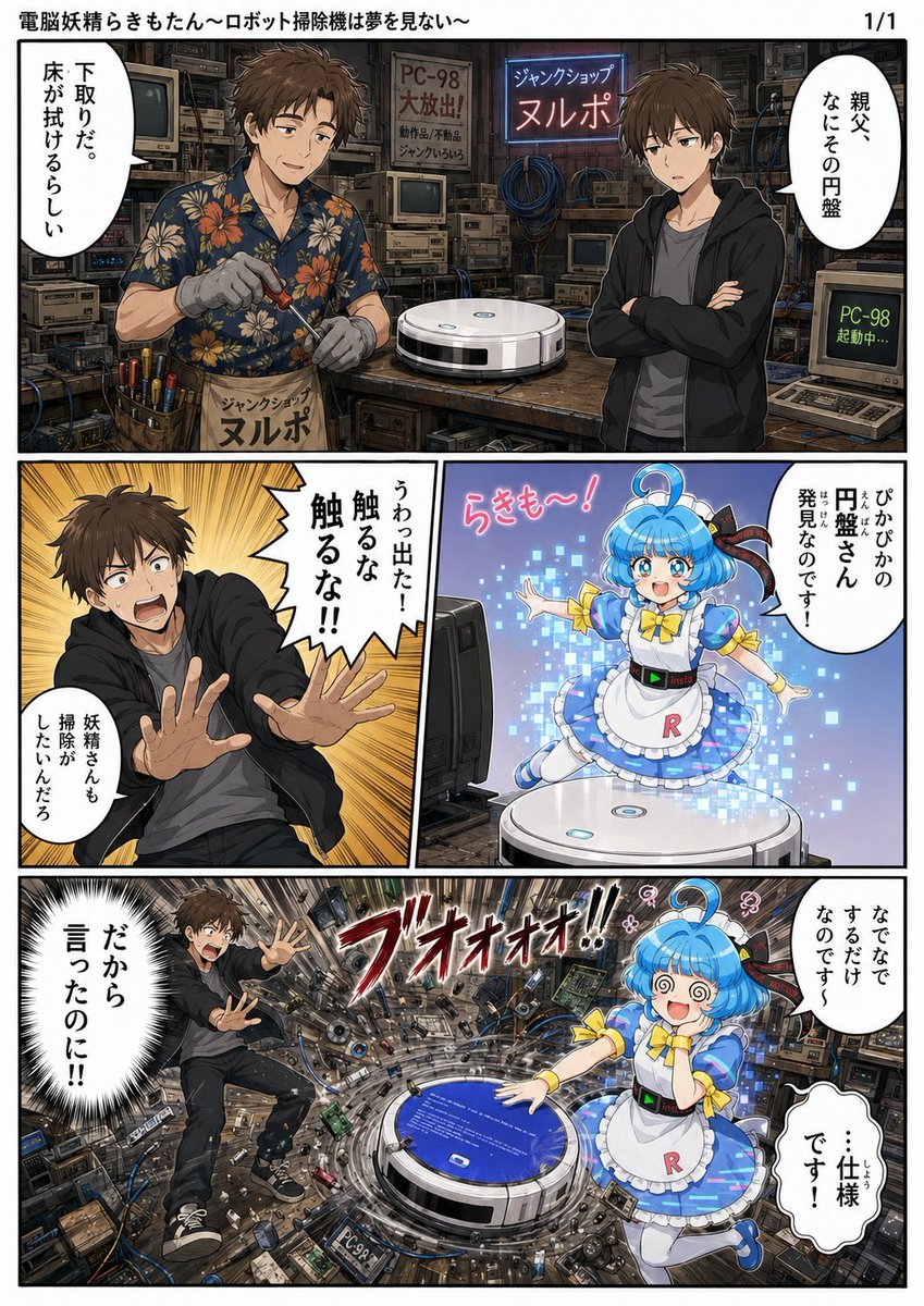 Página de Manga de Tienda de PC Embrujada