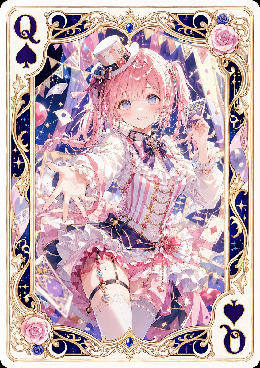 Carta da Gioco Anime Regina di Picche
