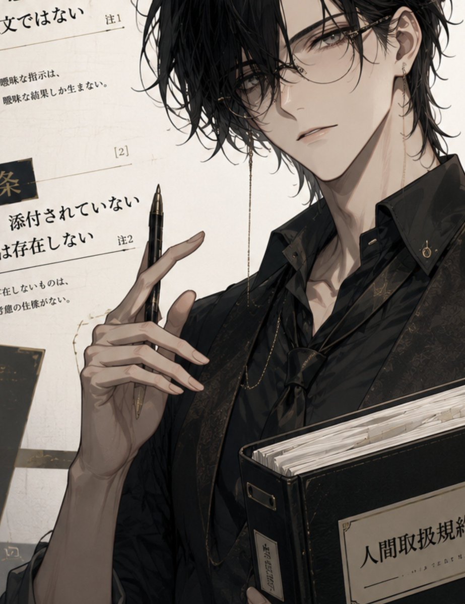 Dark Academia Anime-Rechtsbeamter