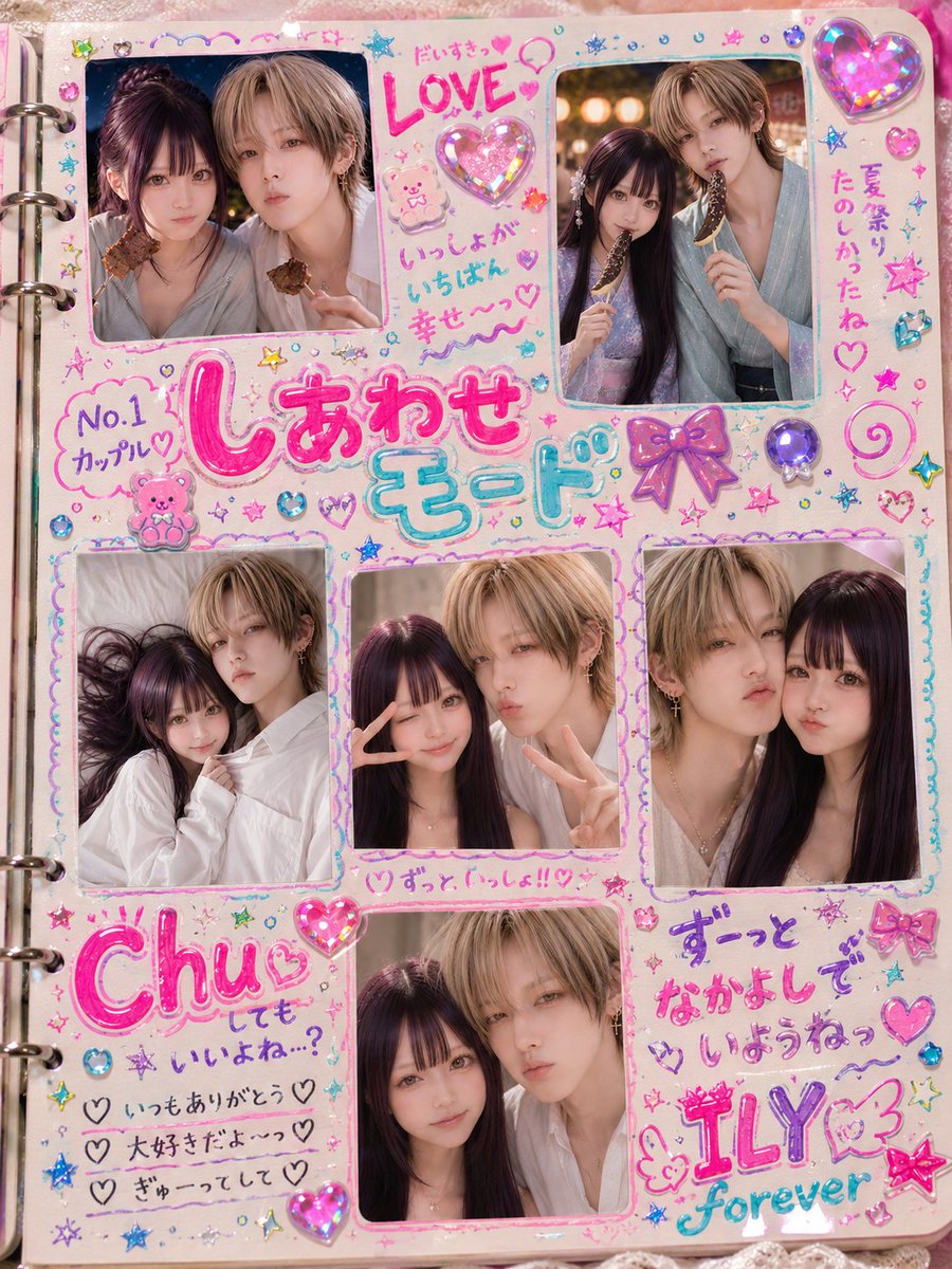 Y2K Japanese Purikura Sticker Album (1/2)