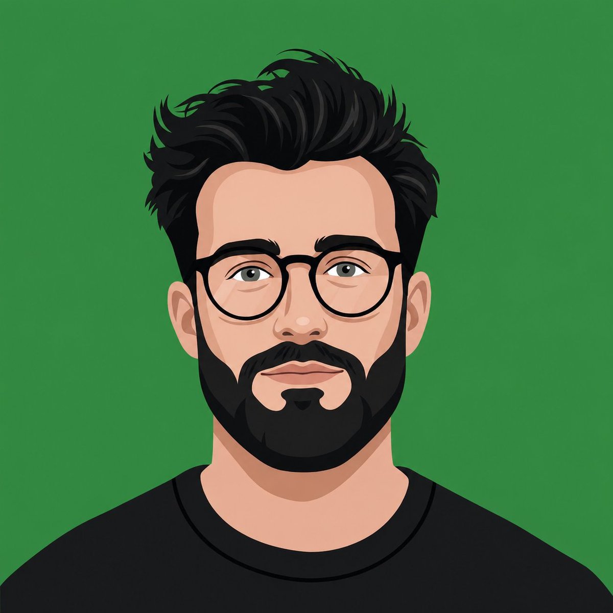 Avatar Profesional Vektor Datar