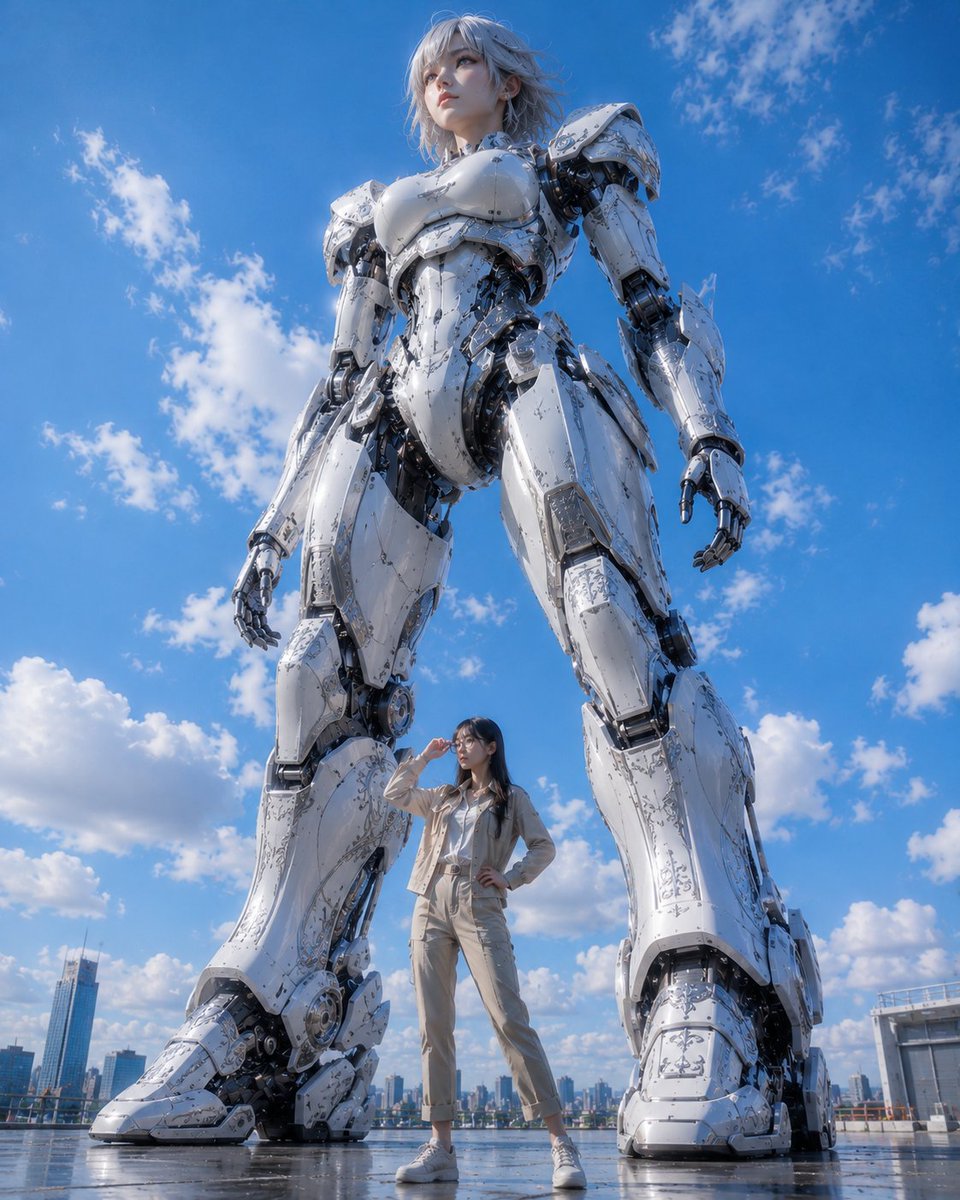 Robot Géant et Armure de Mécha Pilote