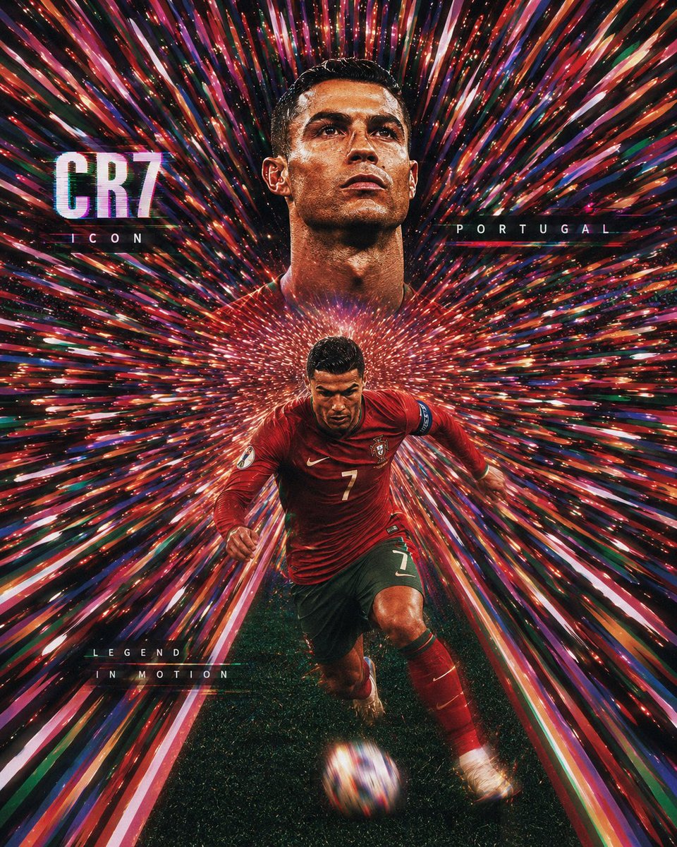 CR7 Portugal Starburst Poster (1/4)