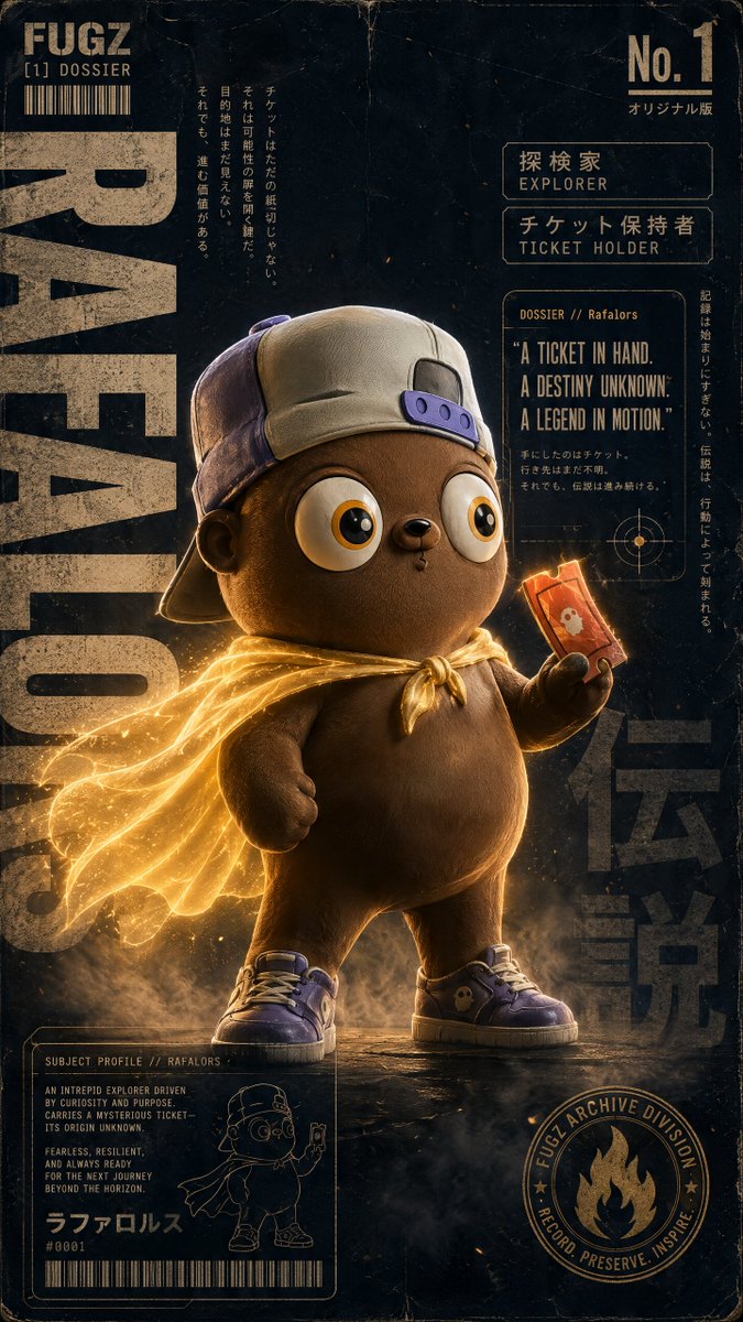 Poster Dossier Esploratore Mascotte Vintage