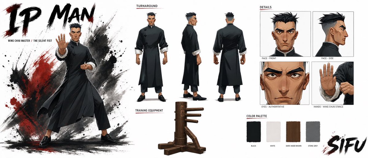 Wing Chun Ustası İçin Sinematik Karakter İncili