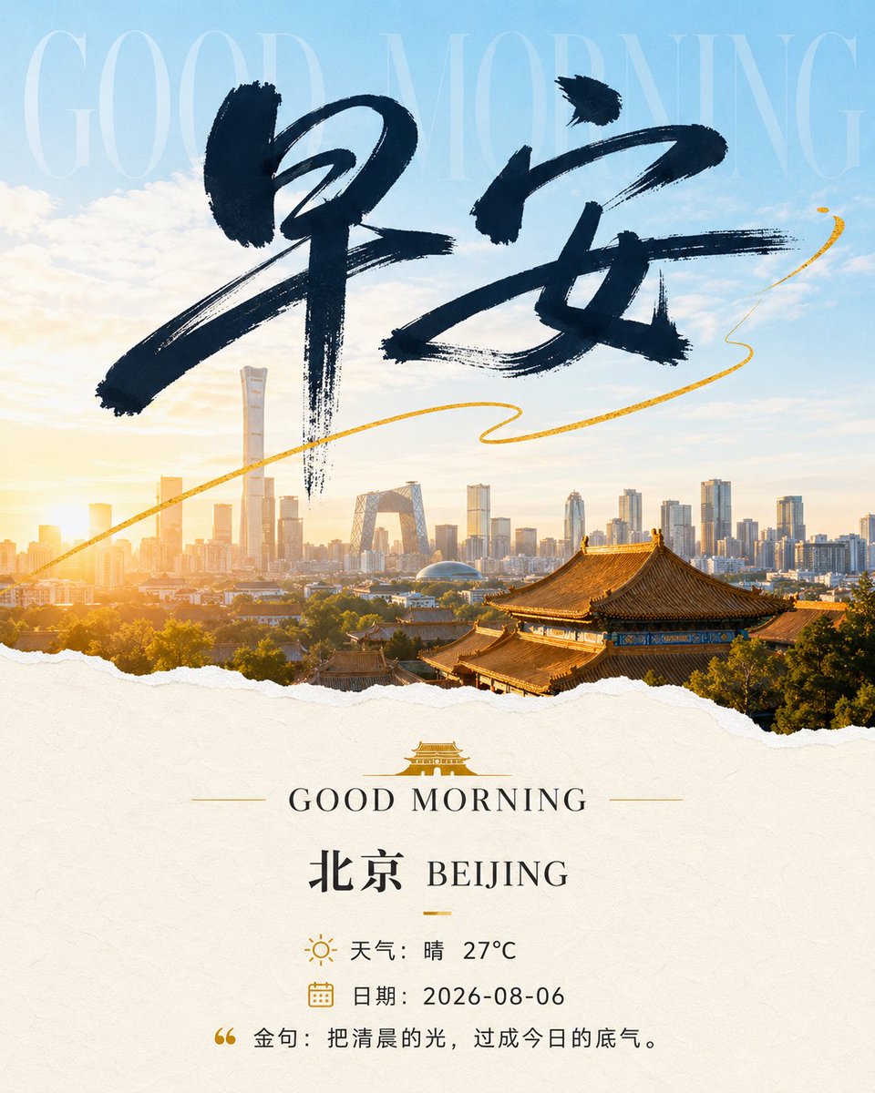 Poster "Buon Giorno Pechino"