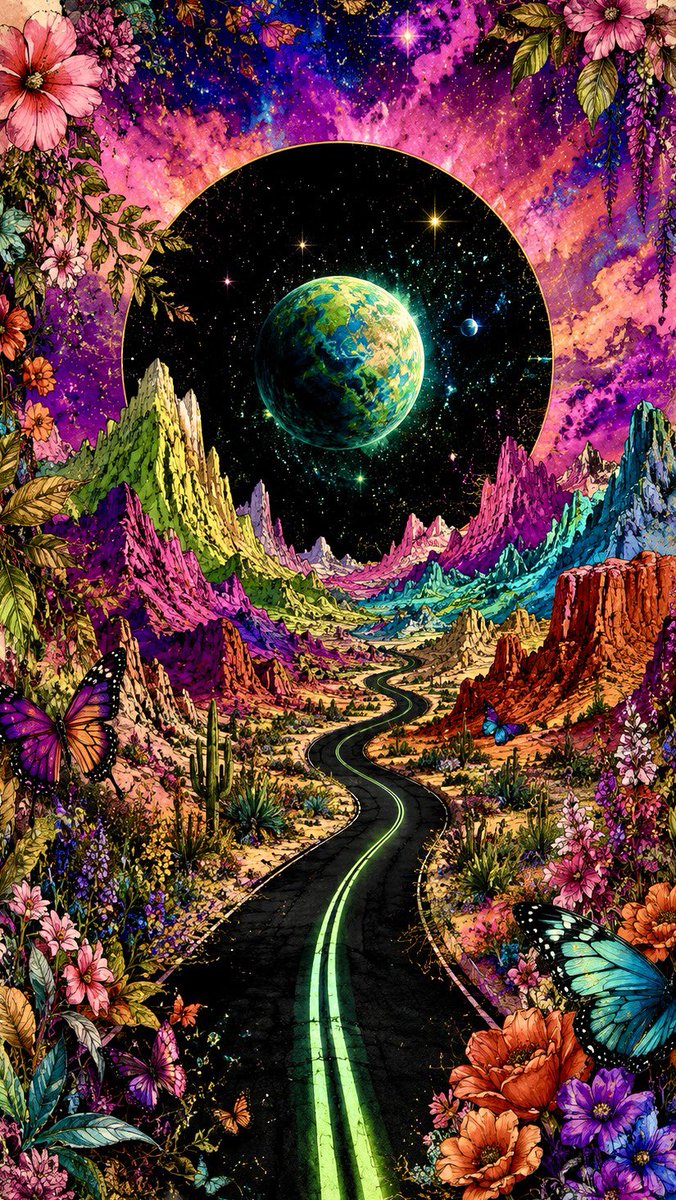 Illustrazione Fantasy Botanica Cosmica