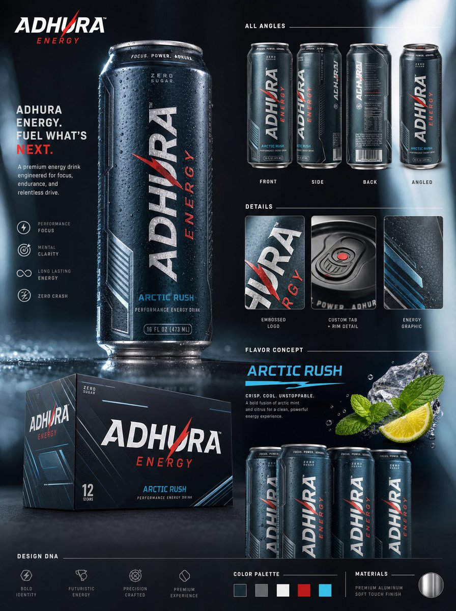 Premium Enerji İçeceği Marka Konsepti (1/3)