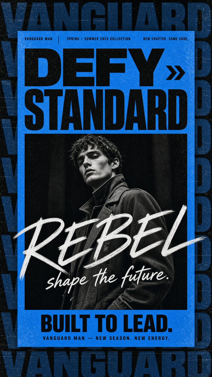 Gritty Vanguard Menswear Poster (1/2)