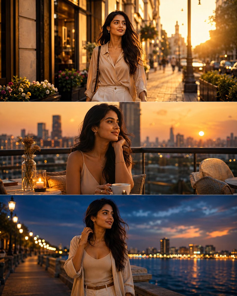 Triptych Kisah Jam Emas Wanita India
