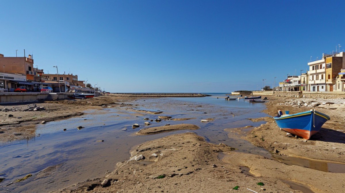 Mediterranean Low Tide Harbor (1/4)