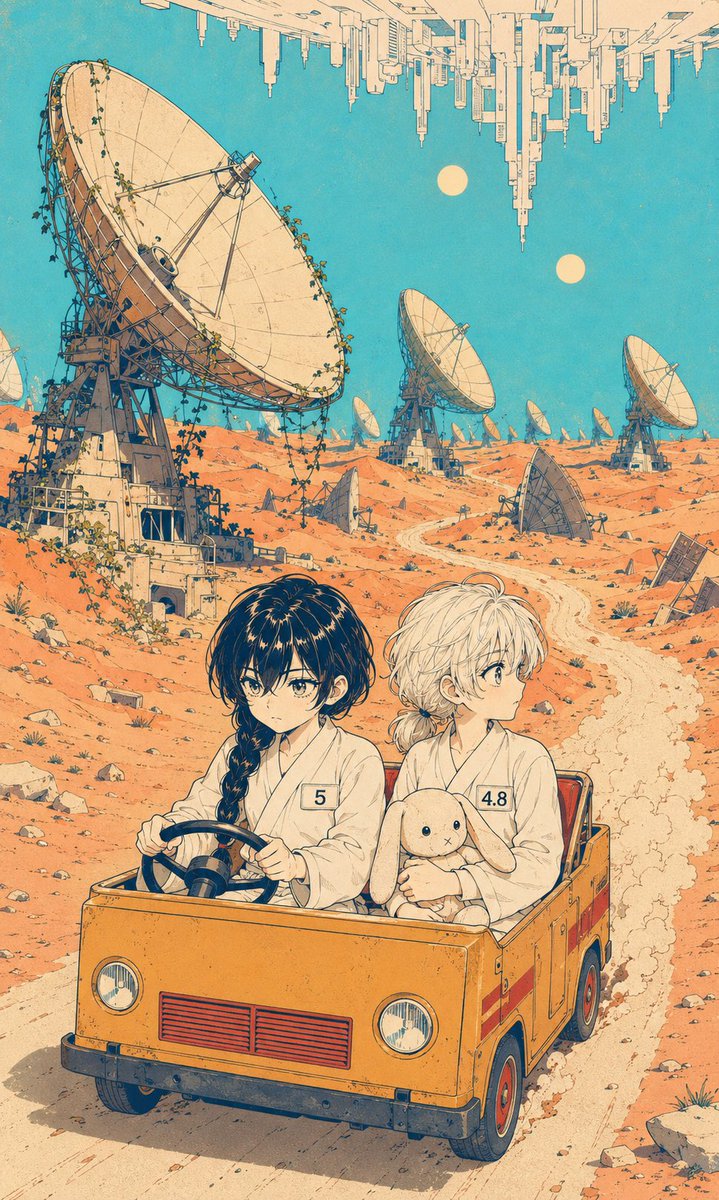 Retro Manga Desert Radio Observatory