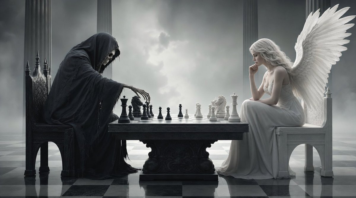 Œuvre d'Art Surréaliste de Match d'Échecs 3D