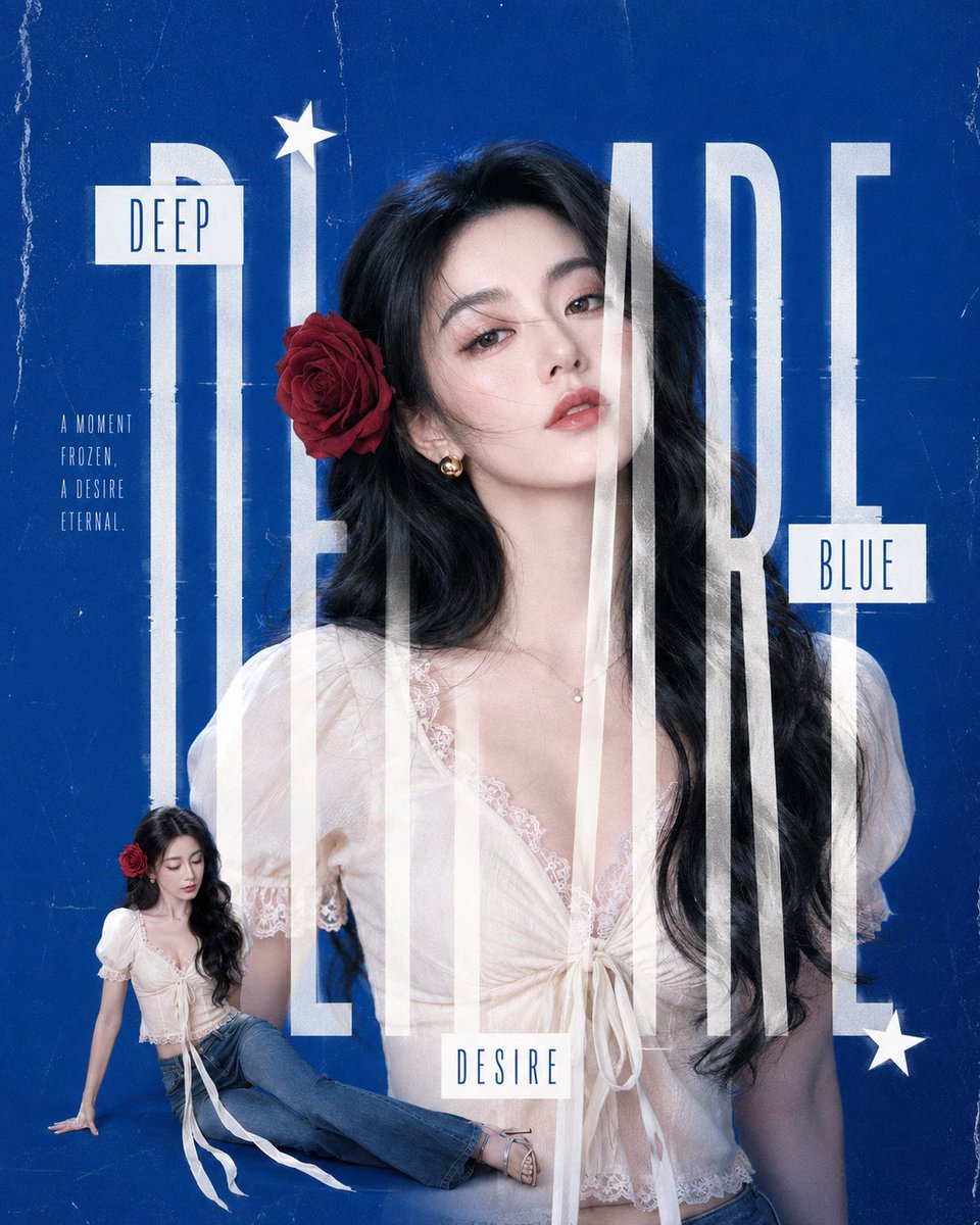 Deep Blue Desire Fashion Poster (1/4)