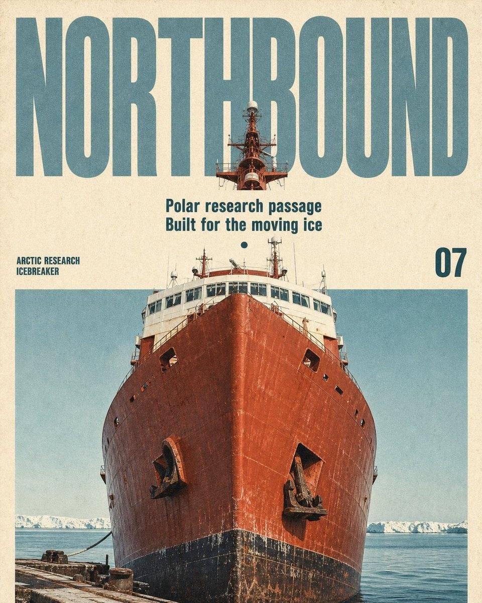 Póster de Revista de Viajes Vintage de Mediados de Siglo (1/4)