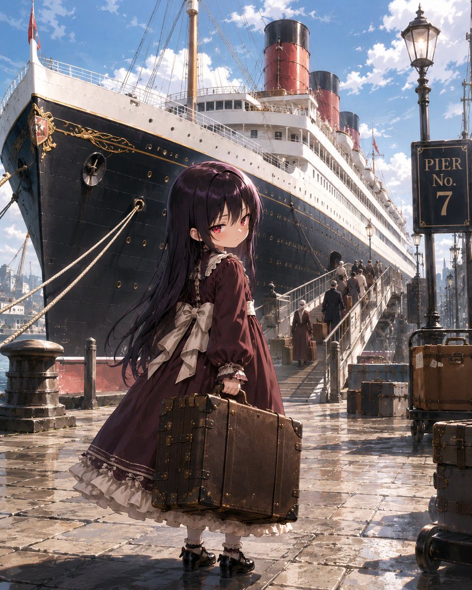 Niña en Ciudad en Ruinas (1/2)