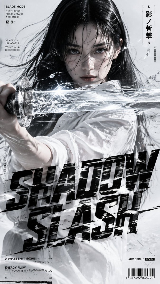 Shadow Slash Fashion Poster (1/3)