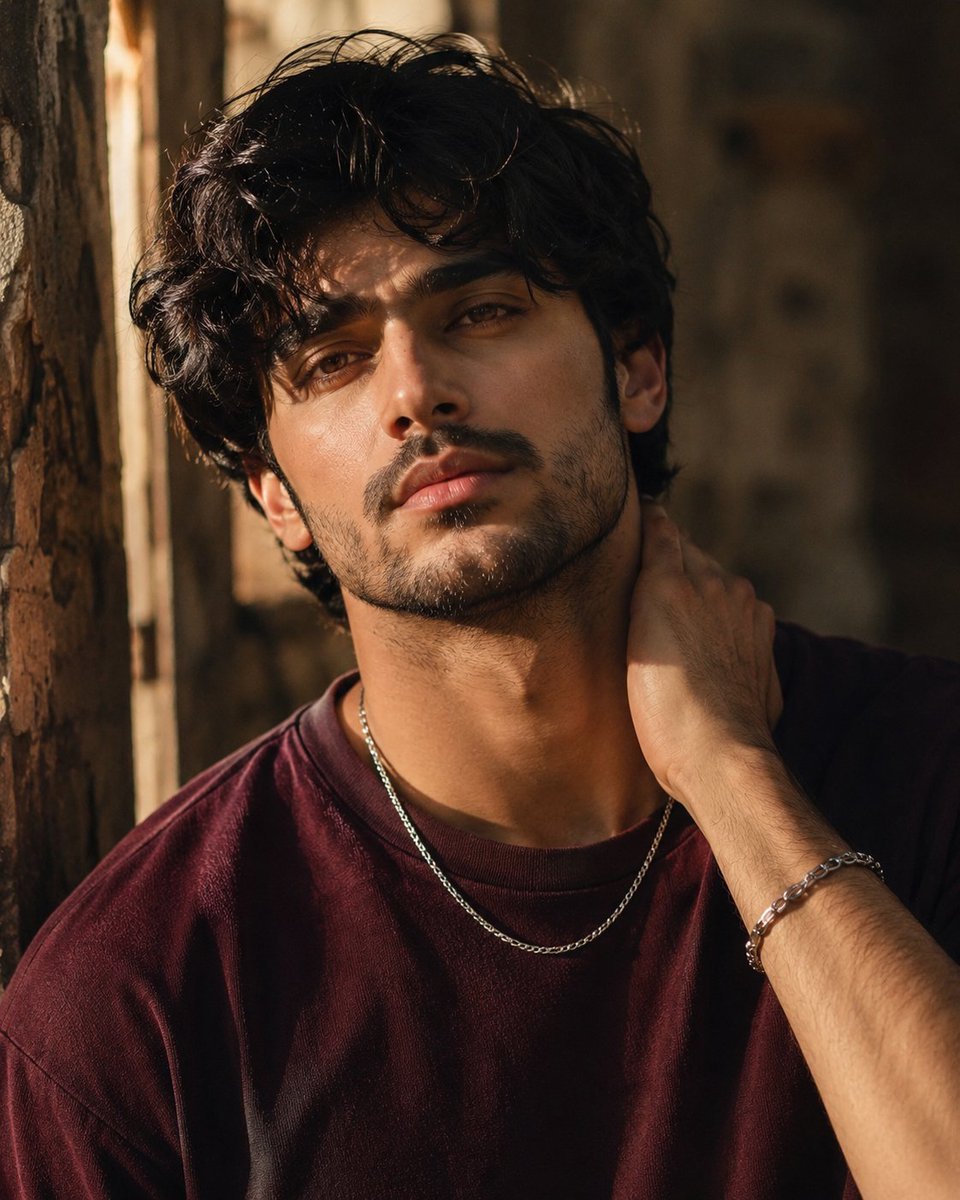 Cinematic Editorial Portrait in Golden Hour