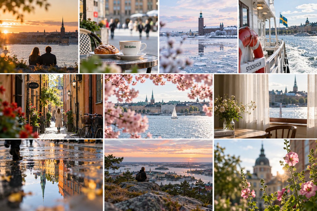 Kolase Foto Perjalanan Stockholm