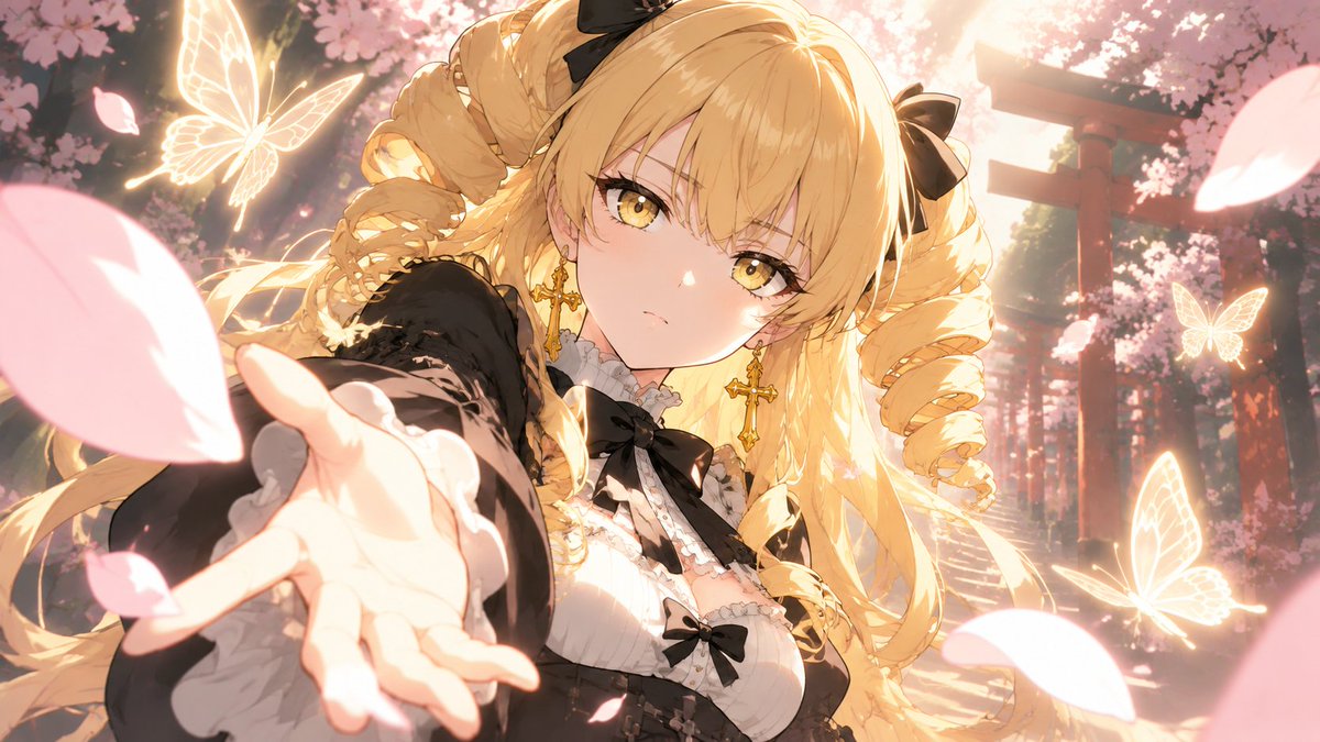 Sarışın Gotik Lolita Sakura Tapınağı (1/2)