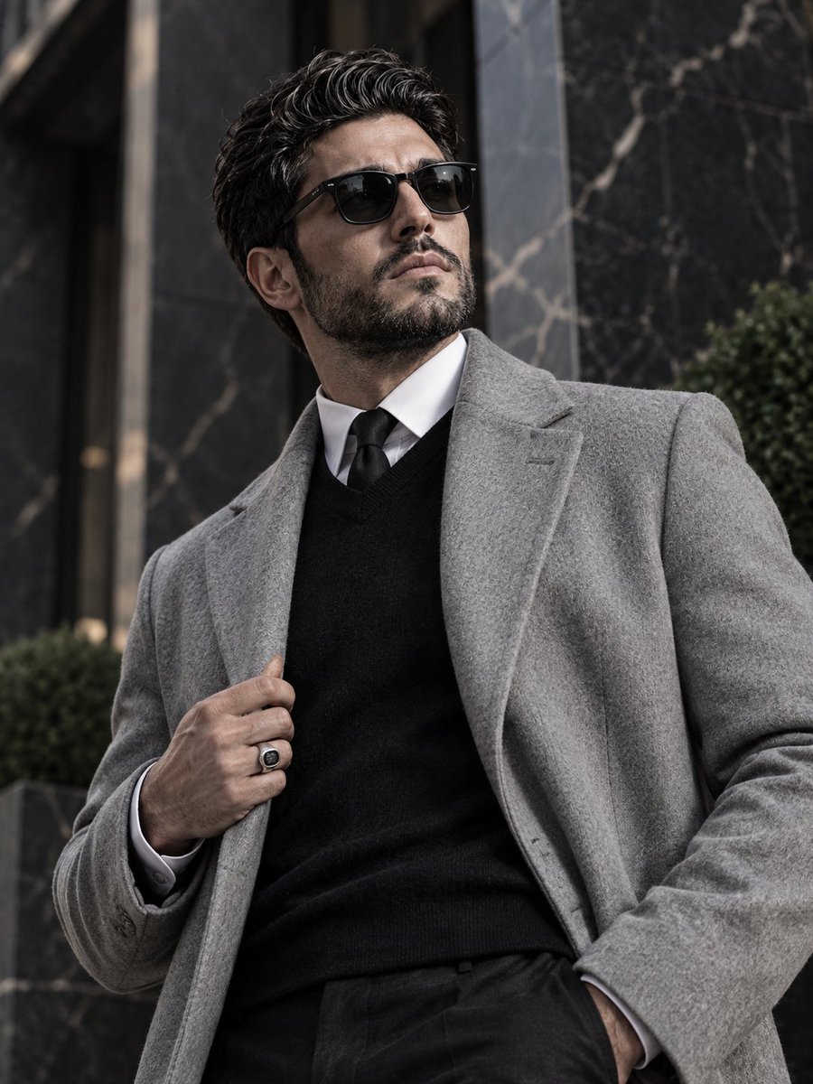 Ritratto Maschile Lusso Urbano
