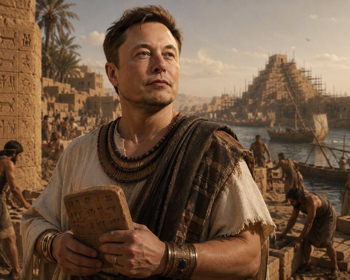 Ancient Noble Elon Cinematic Portrait