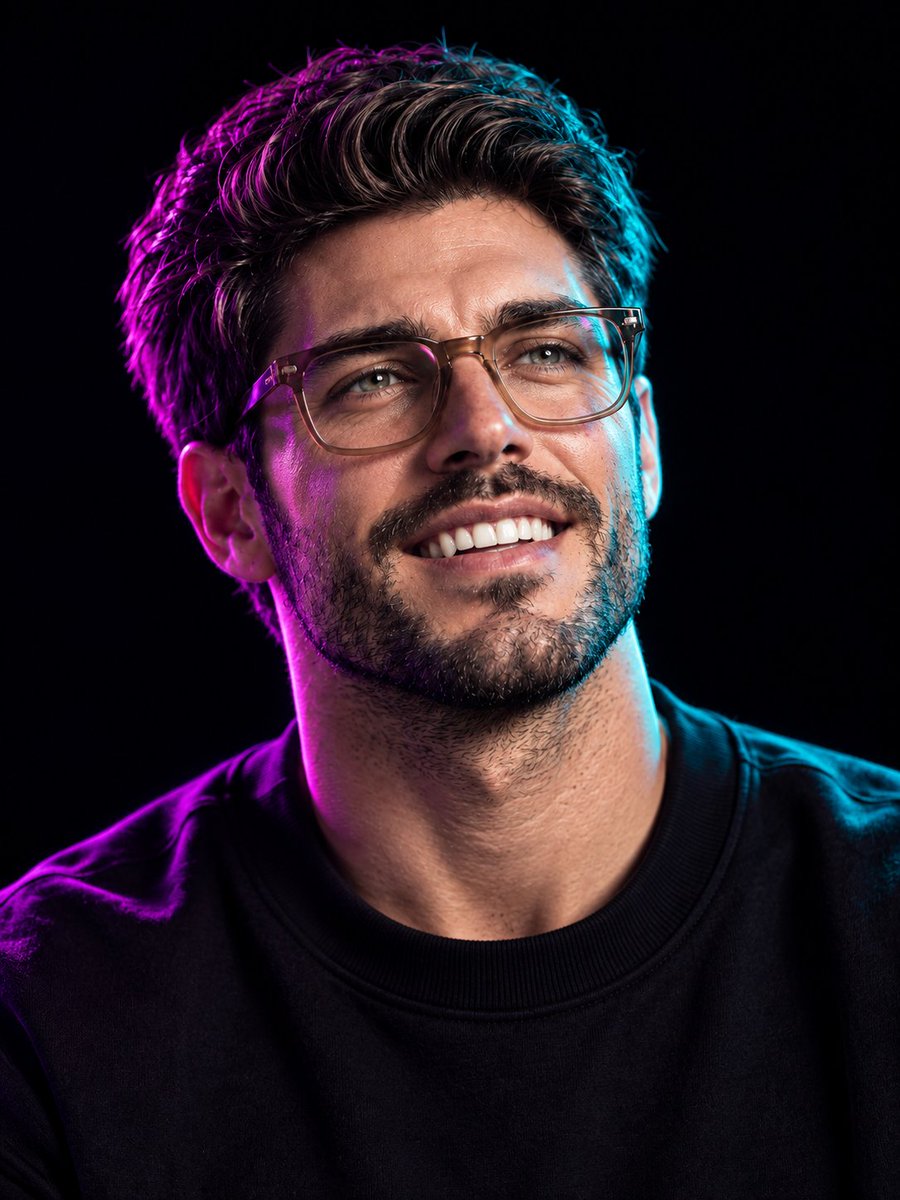 Ultra-Realistic Neon Portrait