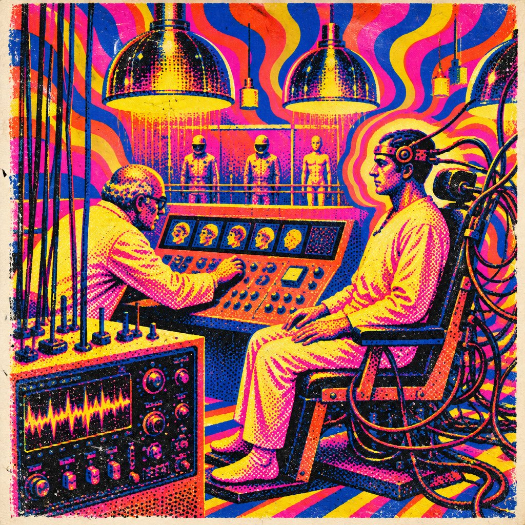 Serigrafia Psichedelica Laboratorio Sci-Fi