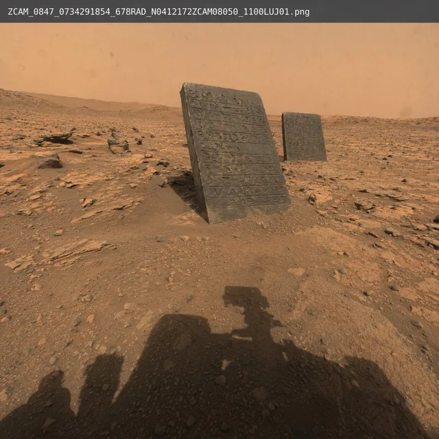 Mars Rover Entdeckungsfoto