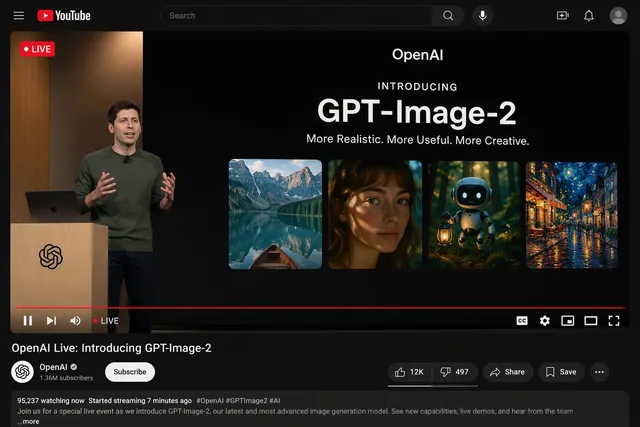 YouTube Live Stream Announcement Mockup