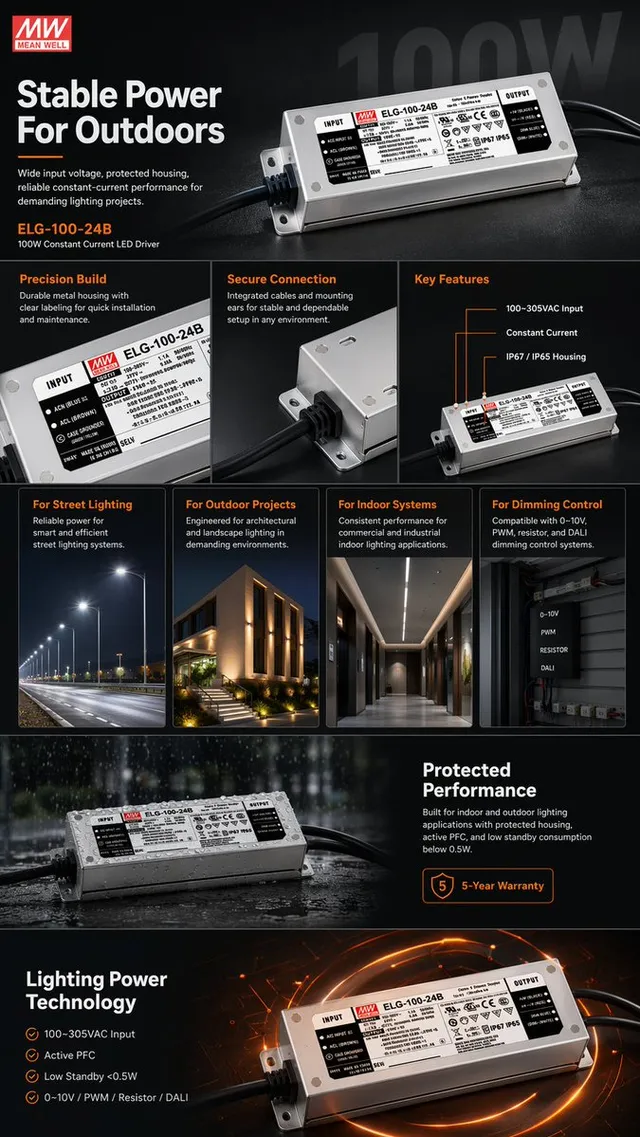 Infográfico de Driver LED de E-commerce