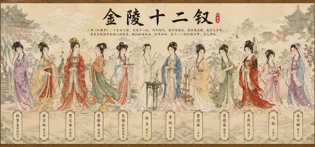 Traditional Chinese Scroll Illustration