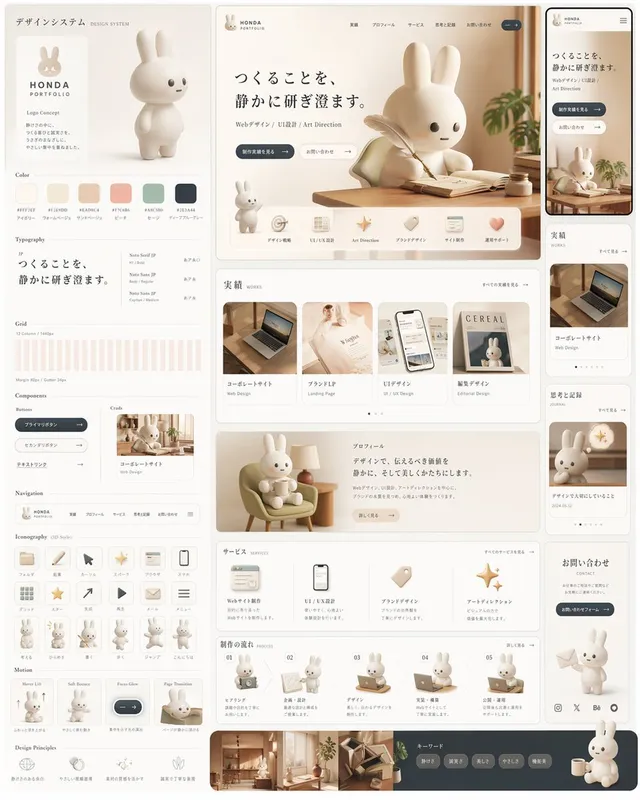 Sistema Design Portfolio Coniglio