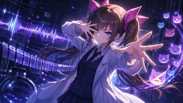 Gadis Anime Chuunibyou di Lab Neon