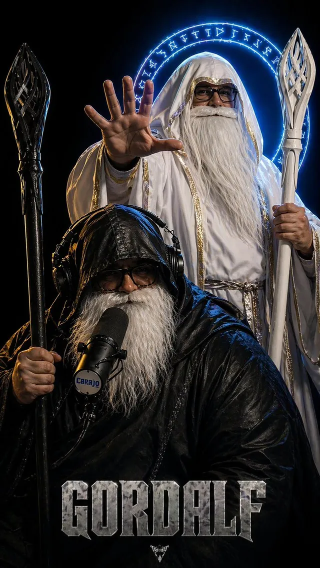 Dark Fantasy Wizard Podcast Poster