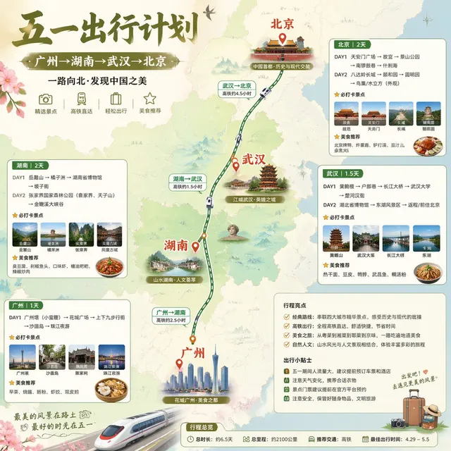 China May Day Rail Travel Infographic
