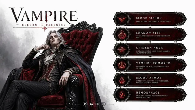 Personnage de jeu vampire 3D