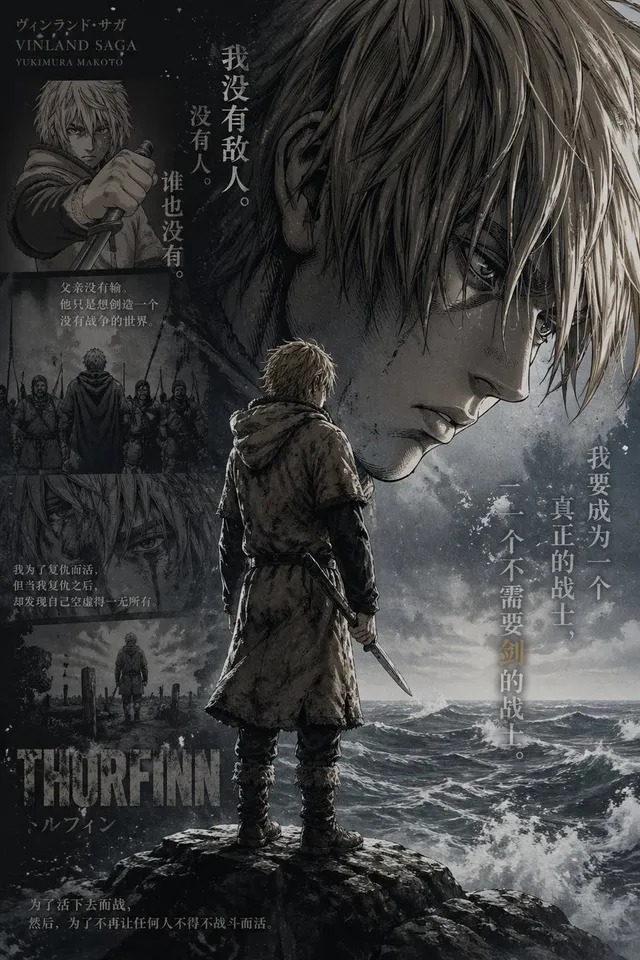 Vinland Saga Thorfinn Storm Poster