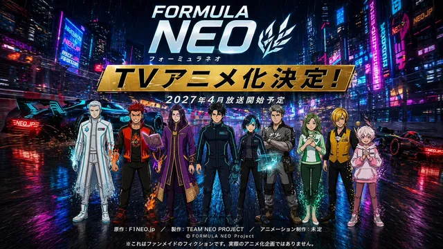 Cyberpunk Anime Announcement Poster