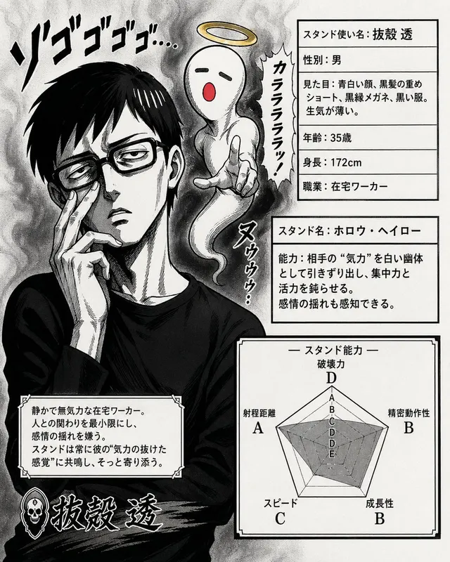JoJo-Style Stand Character Card