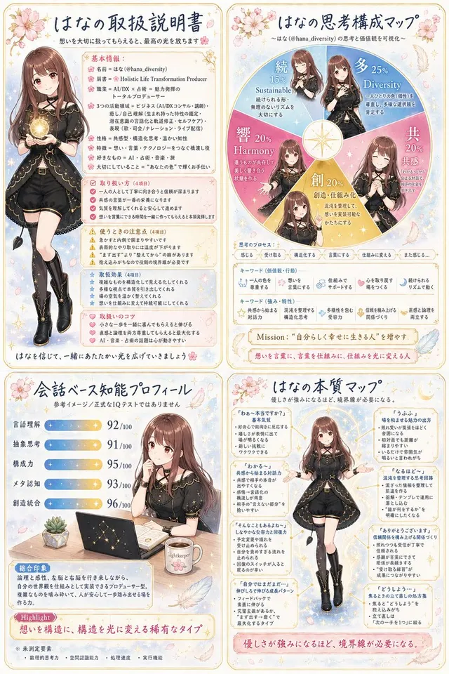 Anime Personality Infographic Poster