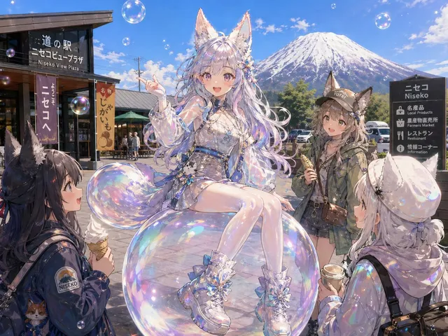 Amici Volpi si Incontrano a Niseko