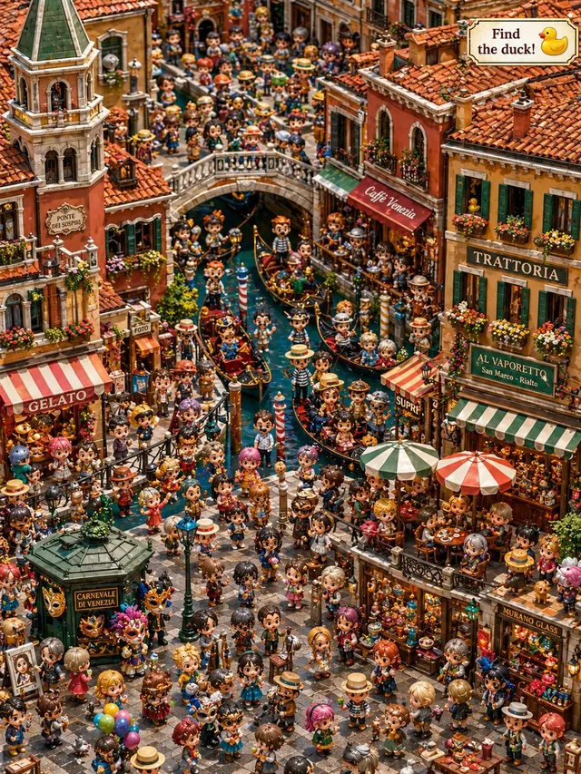 Hidden Duck in Chibi Venice