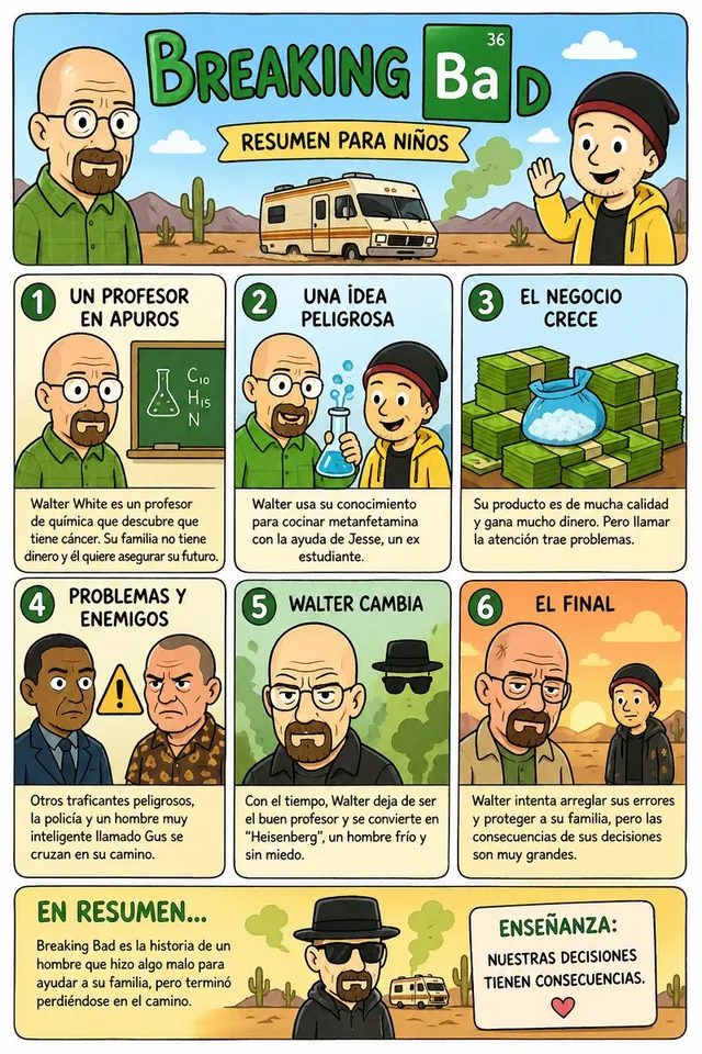 Kids' Breaking Bad Summary Poster