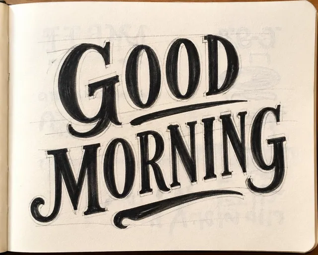 Vintage Sign-Painter Sketch