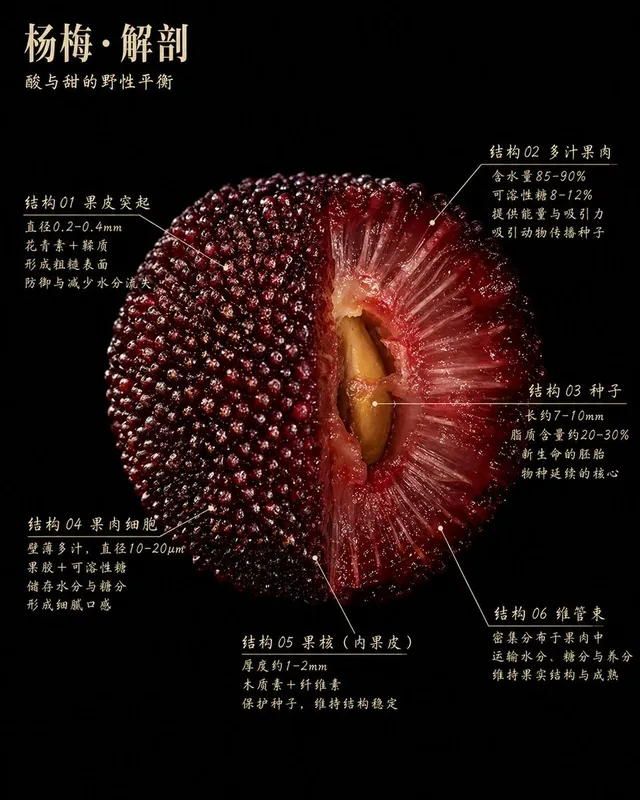 Scientific Bayberry Anatomy Poster