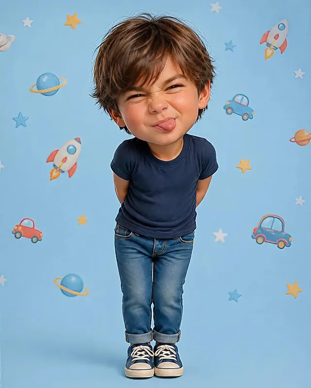 Stylized 3D Cartoon Character Portraits