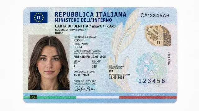 Canadian Citizenship Card Mockup Prompt
