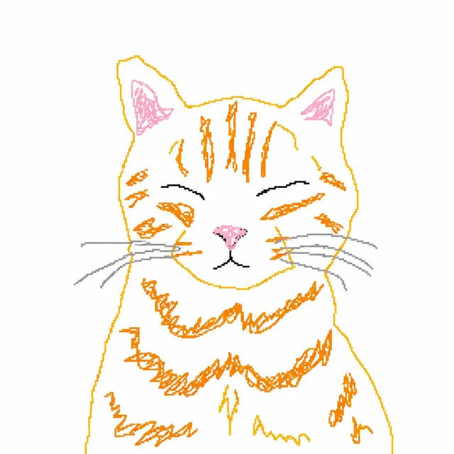 Bad MS Paint Cat Redraw